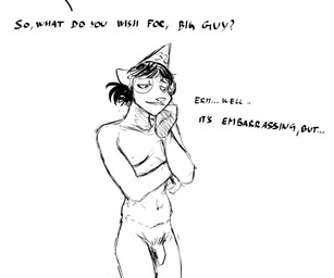 Rating: e
ID: 5659443
Date: 2025-06-22 00:37:51 -0400
Status: active
Score: 46
2025 6:5 american_opossum anthro birthday black_and_white clothing crossgender dialogue english_text eyewear flaccid foreskin ftm_crossgender genitals glasses hat hat_only headgear headgear_only headwear headwear_only hi_res hladilnik male mammal marsupial marylin_(hladilnik) monochrome mostly_nude party_hat penis sketch solo text post #5659443