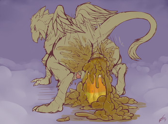 anus avian_feet balls beak butt buttplug candy candy_corn crouching dessert dirty_anal excessive_feces feathered_wings feathers feces feces_on_anus feces_on_body feces_on_butt feces_on_buttplug feces_on_ground feces_on_sex_toy feces_pile feet feral food fur genitals holidays hyper hyper_feces hyper_feces_pile looking_at_viewer looking_back looking_back_at_viewer male male_feral male_pooping narrowed_eyes open_beak open_mouth penis plug_(sex_toy) pooping scatplay sex_toy simple_background solo tail talons toes wings starman_deluxe halloween mythology varesh avian gryphon mythological_avian mythological_creature 2017 dated signature