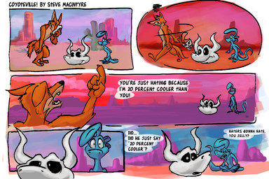 2_horns 3_toes 4_fingers angry animal_skull anthro arm_tuft athletic athletic_anthro athletic_male belly biped black_eyes black_nose black_sclera blue_sky bone bovid_horn bovine_horn brown_body brown_fur bull_horn butt cactus canyon casual_nudity cheek_tuft chest_tuft claws clenched_teeth cloud cloudy_sky crossed_legs defeated desert detailed_background dialogue distance ears_back elbow_tuft eyes_closed facepalm facial_tuft fangs featureless_feet feet finger_claws fingers fur gesture grass grimace group guy_fawkes_mask half-closed_eyes hand_gesture head_on_hand head_tuft horn humanoid_hands humor knee_tuft leg_tuft lines_drawn looking_at_another looking_at_tablet male mask motion_lines multicolored_body multicolored_fur narrowed_eyes nude open_mouth outside painted_background paws pecs pink_sky pivoted_ears plant plantigrade pointing pointing_up pupils raised_finger raised_index_finger realization rear_view red_sky sand shadow sharp_teeth shoulder_tuft side_view sitting skeleton skull sky social_nudity speech_bubble standing standing_behind surprised tablet talking_to_another tan_belly tan_body tan_chest tan_fur teeth teeth_showing text three-quarter_view throwing title toes toony tossing trio tuft turning_around two_tone_body two_tone_fur walking walking_away white_pupils wide_eyed wide_hips yelling yelling_at_another stevethedragon coyoteville haters_gonna_hate ed_(coyoteville) fyodor_(coyoteville) guy_fawkes sean_o'desse animated_skeleton bovid bovine canid canine canis cattle coyote lizard mammal reptile scalie undead 2013 artist_name colored comic detailed digital_drawing_(artwork) digital_media_(artwork) english_text krita_(artwork) meme shaded sketch warm_colors