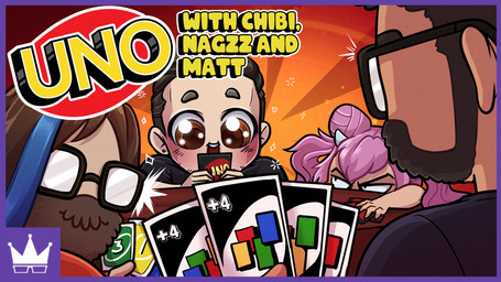 5_fingers angry beard black_beard black_clothing black_eyewear black_facial_hair black_glasses black_hair black_shirt black_topwear blue_highlights blue_horn blush blush_lines border brown_beard brown_eyes brown_facial_hair brown_hair brown_pupils clothed clothed_male clothing eyewear facial_hair female female_humanoid fingers furniture glasses group hair happy heart_symbol highlights_(coloring) holding_cards horn inside light logo long_hair looking_at_another male male_human multicolored_hair noseless not_furry number odango open_mouth open_smile pigtails pink_hair pupils purple_border red_clothing red_topwear shirt short_hair short_horn small_horn smile sparkles sparkling_eyes table tan_body tan_skin teeth text title topwear two_tone_hair youtube_thumbnail gaelfox real_world uno vtuber chibidoki matthew_bragg nagzz ray_narvaez_jr. horned_humanoid human humanoid mammal 16:9 2024 colored digital_drawing_(artwork) digital_media_(artwork) english_description english_text hi_res lighting shaded widescreen