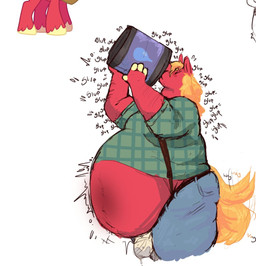 anthro arm_hair belly belly_blush belly_expansion belly_inflation beverage big_belly biped bloated blonde_hair blue_bottomwear blue_clothing blue_pants blush bodily_fluids body_blush body_hair bottomwear clothing drinking dripping expansion eyes_closed fur genital_fluids green_clothing green_shirt green_topwear hair holding_barrel holding_beverage holding_object inflation jockstrap leaking_precum liquid_inflation male male_anthro obese obese_anthro obese_male overalls overweight overweight_anthro overweight_male pants pattern_clothing pattern_shirt pattern_topwear plaid plaid_clothing plaid_shirt plaid_topwear precum precum_drip precum_through_clothing precum_through_underwear red_body red_fur shirt solo swallowing tail tail_motion tailwag topwear underwear wet wet_clothing white_clothing white_jockstrap white_underwear wyrming friendship_is_magic hasbro my_little_pony big_macintosh_(mlp) equid equine horse mammal better_version_at_source