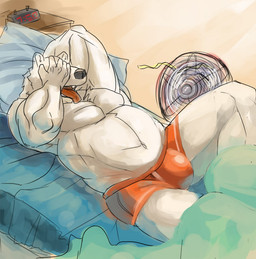 bear bulge chubby crimsonrabbit male musclegut polar_bear solo underwear
Rating: Questionable
Score: 7
User: Pokelova
Date: November 25, 2013