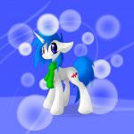 blue_hair cutie_mark female feral fur hair heterochromia hooves horn solo standing white_body white_fur queenbloodysky hasbro my_little_pony mythology fan_character equid equine mammal mythological_creature mythological_equine unicorn 1:1 hi_res