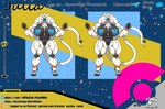 abs big_muscles eyewear female glasses huge_muscles hyper hyper_muscles muscular round_glasses solo text duragonart zeta_zeraora_(artist) nintendo pokemon julia_(zeta_zeraora) generation_7_pokemon legendary_pokemon pokemon_(species) solgaleo english_text hi_res model_sheet url