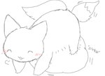 2-bit :3 abdominal_bulge almost_fully_inside ambiguous_anthro ambiguous_gender ambiguous_pred ambiguous_prey anal anal_vore anthro belly belly_on_ground big_belly blush blush_lines bodily_noises body_in_anus chibi derived_sound_effect digestion digestion_noises duo fluffy fluffy_tail fur head_first huge_belly lying monotone_background monotone_body monotone_fur motion_outline nude on_front onomatopoeia partially_inside resting_on_belly rumbling_stomach same_size_vore semi-anthro simple_background smile soft_vore solo_focus sound_effects tail text vore white_background white_body white_fur nattya siro_(nattya) 2010 digital_drawing_(artwork) digital_media_(artwork) english_description sketch