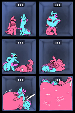 69_position animal_genitalia animal_penis anthro belly big_belly big_breasts big_penis blush bodily_fluids bodyguard_position breast_play breasts cetacean_genitalia cetacean_penis clenched_teeth cum cum_ballooning cum_drip cum_dripping_from_mouth cum_from_ass cum_in_ass cum_in_mouth cum_in_navel cum_inflation cum_inside cum_strand cumshot deep_penetration dominant dominant_female dripping duo ejaculation excessive_cum excessive_genital_fluids expansion featureless_breasts featureless_chest fellatio female female_penetrated from_behind_position genital_expansion genital_fluids genitals gills huge_belly huge_breasts huge_penis hyper hyper_belly hyper_inflation inflation leaking_cum leaking_precum lifting_partner male male/female multiple_orgasms navel navel_fetish navel_penetration nose_to_nose onomatopoeia oral oral_penetration orgasm penetration penile penis penis_expansion penis_in_mouth penis_in_navel precum saliva saliva_on_penis semi-anthro sex shy slightly_chubby slightly_chubby_female slosh sound_effects stand_and_carry_position standing standing_sex stretching tail_gills tapering_penis teeth text titfuck titfuck_fellatio unusual_penetration vulva mister_redintong rain_world videocult hunter_(rain_world) rivulet_(rain_world) rot_(rain_world) slugcat 2:3 absurd_res comic hi_res