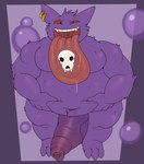 after_vore anthro big_penis big_tongue bodily_fluids bone bone_disposal death digestion drooling ear_piercing ear_ring erection fatal_vore foreskin fur generation_1_pokemon gengar genitals gradient_penis hands_on_belly hi_res holding_belly huge_penis humanoid_genitalia humanoid_penis long_foreskin long_tongue looking_at_viewer male male_pred moobs mouth_shot navel nintendo nude open_mouth overweight overweight_male penis piercing pokemon pokemon_(species) purple_body purple_fur red_eyes red_sclera ring_piercing rokie38 saggy_foreskin saliva skull solo standing teeth thick_penis tongue tongue_out unretracted_foreskin uvula vein veiny_penis vore