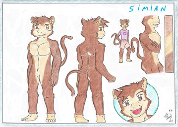 5_toes :d anthro barefoot biped border bottomwear brown_body brown_eyes brown_fur butt close-up clothed clothing crossed_arms featureless_crotch feet front_view fur grin hand_on_hip looking_away male multicolored_body multicolored_fur multiple_poses muscular muscular_anthro muscular_male nude open_mouth pose prehensile_tail rear_view shirt shorts side_view simple_background smile solo standing tail tan_body tan_fur text toes tongue topwear two_tone_body two_tone_fur white_background dashthefox simian_(character) haplorhine mammal monkey primate 2015 character_name headshot_portrait model_sheet portrait signature traditional_media_(artwork)