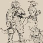 1:1 anthro argonian bandage big_penis bodily_fluids bottomwear bottomwear_down bulge clothed clothing daftpatriot deep_throat duo fellatio foreskin genitals hi_res horn humanoid_genitalia humanoid_penis male microsoft monochrome multiple_images muscular muscular_male neck_bulge oral oral_penetration pants pants_down partially_clothed penetration penile penis scalie sex smile solo sweat the_elder_scrolls thick_thighs tongue tongue_out unzipped zipper