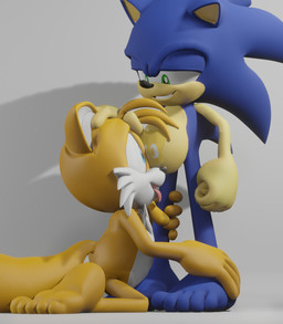 after_vore anthro barefoot blue_body blue_eyes blue_fur duo feet fur green_eyes grey_background grin headpat male narrowed_eyes nude reformation simple_background smile tattooification tongue tongue_out vore willing_prey yellow_body yellow_fur ask-macro-rookie sega sonic_the_hedgehog_(series) miles_prower sonic_the_hedgehog canid canine eulipotyphlan fox hedgehog mammal 2020 3d_(artwork) digital_media_(artwork) hi_res