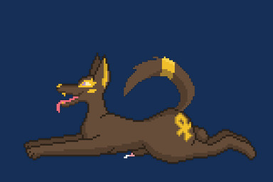animal_genitalia ankh balls bodily_fluids breath fangs feral genital_fluids genitals jackie_noobis male panting penis precum sheath solo tail tail_motion teeth tongue tongue_out vorochi egyptian_mythology middle_eastern_mythology mythology anubis anubian_jackal canid canine canis deity jackal mammal 3:2 animated digital_media_(artwork) loop pixel_(artwork)