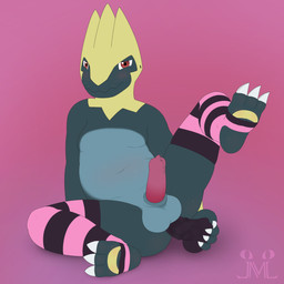 anal anal_penetration animal_dildo animal_genitalia animal_penis animal_sex_toy blush bodily_fluids clothing dildo dildo_in_ass dildo_insertion equine_dildo fur genital_fluids genitals grey_body grey_fur legwear looking_at_viewer male object_in_ass penetration penis precum presenting red_eyes sex_toy sex_toy_in_ass sex_toy_insertion slightly_chubby thigh_highs jm-luxro nintendo pokemon generation_3_pokemon hybrid leopard_seal mammal manectric marine pinniped pokemon_(species) seal 1:1 absurd_res hi_res