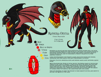 anthro breasts clitoris clitoris_piercing color_swatch female feral genital_piercing genitals grey_horn horn membrane_(anatomy) membranous_wings multiple_poses muzzle_(object) muzzled nipples non-mammal_breasts piercing pose side_view solo tail text vulva wings bluefire_dragonz european_mythology mythology rathera_onyxa dragon mythological_creature mythological_scalie scalie western_dragon 2012 english_text hi_res model_sheet