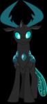 2017 absurd_res alpha_channel arthropod blue_eyes changeling dashiesparkle feral friendship_is_magic full-length_portrait hasbro hi_res horn male my_little_pony outline portrait simple_background solo thorax_(mlp) transparent_background vector wings