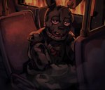 anthro black_eyes bus commercial_vehicle corpse fire gore green_body inside_bus looking_at_viewer machine male notched_ear open_mouth public public_transportation sitting solo vehicle vehicle_for_hire skylordlysander five_nights_at_freddy's five_nights_at_freddy's_3 scottgames springtrap_(fnaf) william_afton_(fnaf) animatronic lagomorph leporid mammal rabbit robot undead 2021 digital_media_(artwork) digital_painting_(artwork) hi_res