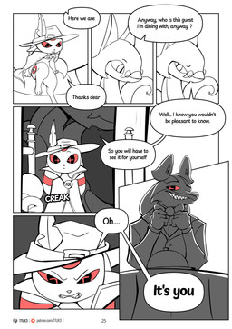 anthro dialogue male text ttux3 nintendo pokemon pokemon_khronull boolu_(ttux3) khramuz_(ttux3) roman_(ttux3) eeveelution generation_2_pokemon generation_4_pokemon generation_5_pokemon lucario pokemon_(species) serperior umbreon absurd_res comic english_text hi_res