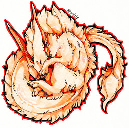 feral fur paws simple_background solo white_background ravoilie mammal 2015 traditional_media_(artwork)