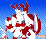 anthro blue_background blush bystander can container duo french_kissing fur genitals heart_symbol holding_can holding_container holding_object holding_penis kissing looking_at_another looking_confused looking_pleasured male male/male nipples one_eye_closed penis red_body red_fur simple_background star stroking_penis white_body white_fur wink flipnotecreation nintendo pokemon generation_2_pokemon generation_3_pokemon hybrid pokemon_(species) typhlosion zangoose digital_media_(artwork) flipnote_studio_(artwork) hi_res