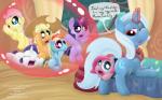 2014 age_regression alicorn_amulet applejack_(mlp) blonde_hair blue_eyes blue_hair cowboy_hat cub dialog domination english_text equine female female_domination fluttershy_(mlp) friendship_is_magic green_eyes group hair hat horn inside library magic mammal multi-colored_hair my_little_pony pegasus pink_eyes pink_hair pinkamena_(mlp) pinkie_pie_(mlp) purple_eyes purple_hair rainbow_dash_(mlp) rainbow_hair rarity_(mlp) red_eyes smudge_proof teats text trixie_(mlp) twilight_sparkle_(mlp) unbirthing unicorn wings young
Rating: Explicit
Score: 13
User: Smudge_Proof
Date: February 17, 2014