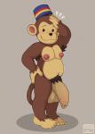 anthro armpit_hair balls big_balls big_nipples big_penis body_hair foreskin genitals long_foreskin male nipples penis solo sugaryhotdog animal_crossing nintendo porter_(animal_crossing) haplorhine mammal monkey primate absurd_res hi_res signature