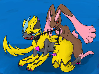 anal anal_penetration animal_genitalia anthro collar duo genitals leash leash_pull male male/male male_penetrated male_penetrating male_penetrating_male penetration penile penile_penetration penile_spines penis penis_in_ass penis_tip sex sheath vulnec nintendo pokemon generation_4_pokemon generation_7_pokemon legendary_pokemon lopunny pokemon_(species) shiny_pokemon zeraora