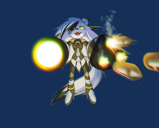 anthro arm_cannon black_body bullet clothing female footwear gatling_gun green_eyes gun gun_arm hair heterochromia high_heels looking_at_viewer machine machine_gun markings minigun multicolored_body muzzle_flash nude ranged_weapon round_ears shoes shooting_gun simple_background solo transparent_background two_tone_body weapon weapon_arm white_body white_hair yellow_markings pink-like-candy thetis_(bonjolasermaster) android robot absurd_res alpha_channel hi_res