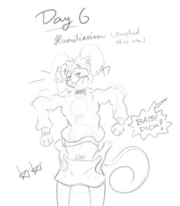 accessory ambiguous_gender anthro assisted_exposure barking blush breasts buckteeth clothed clothing collar dirty_talk disembodied_hand duo ear_piercing ear_tag embarrassed genitals gynomorph gynomorph/ambiguous humiliation humiliation_fetish intersex intersex/ambiguous long_tail markings mole_(marking) mouse_ears mouse_tail pantsing partially_clothed penis penis_humiliation piercing shocked simple_background small_penis small_penis_humiliation solo_focus speech_bubble standing sweater tail teeth text topwear whisker_markings whiskers white_background sewiggler kinktober_2025 kiki_(sewiggler) mammal mouse murid murine rodent 2025 english_text hi_res monochrome signature sketch