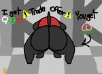 anthro big_butt bubble_butt butt female jiggling nude presenting presenting_hindquarters shaking_butt solo twerking klutzatdusk animal_crossing nintendo trade_offer cherry_(animal_crossing) canid canine canis domestic_dog mammal animated meme