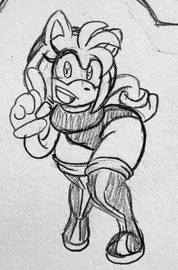 anthro bent_legs big_butt butt clothing female finger_wag hand_on_hip leaning leaning_forward leotard looking_at_viewer open_mouth smile smiling_at_viewer solo thick_thighs fauxtellno1 sega sonic_the_hedgehog_(series) amy_rose eulipotyphlan hedgehog mammal hi_res