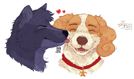 duo male male/male text mrtony belfort_and_lupin belfort_(belfort_and_lupin) lupin_(belfort_and_lupin) canid canine canis mammal wolf artist_name