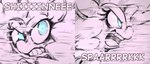 angry blue_eyes dialogue female open_mouth pink_background simple_background solo teeth text uc77 friendship_is_magic hasbro hotblooded_pinkie my_little_pony pinkie_pie_(mlp) equid equine mammal 7:3 english_text