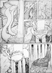 5_fingers 6_panel_comic ambiguous_gender detailed_background fingers horn partially_submerged solo water kimohouse hollow_knight team_cherry vessel_(species) 2024 absurd_res comic digital_media_(artwork) greyscale hi_res monochrome traditional_media_(artwork)