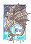 anthro breasts female ice looking_at_viewer membrane_(anatomy) membranous_wings metallic non-mammal_breasts simple_background solo tail white_background wings calolily capcom monster_hunter mythology dragon elder_dragon kushala_daora mythological_creature mythological_scalie scalie