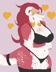 absurd_res anthro big_breasts breasts dragon eggmaylia_(zortrex) female hair hi_res lips mature_female mythological_creature mythological_scalie mythology red_eyes red_hair scalie slightly_chubby slightly_chubby_female solo thick_thighs yellow_lips zortrex