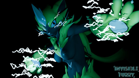 anthro black_background breasts electricity electricity_manipulation elemental_manipulation female lightning looking_at_viewer nipples simple_background solo text invisible_furry warfaremachine_(modeler) nintendo pokemon warfare_zeraora generation_7_pokemon legendary_pokemon pokemon_(species) zeraora 16:9 2025 3d_(artwork) digital_media_(artwork) english_text hi_res widescreen