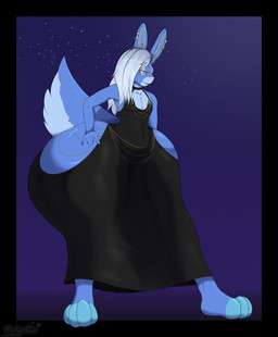 anthro big_butt butt clothing curvy_figure femboy hourglass_figure huge_butt huge_hips hyper hyper_butt hyper_hips male solo wide_hips matixcs moonlight_rabbitfell hare lagomorph leporid mammal rabbit absurd_res hi_res meme