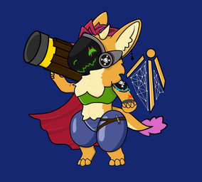 anthro female machine pirate solo unknown_artist mythology pawfursuniverse vtuber queensmolder smolder_(pawfurs) dragon mythological_creature mythological_scalie protogen scalie