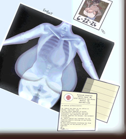 big_breasts bone breasts clothing doctor hospital huge_breasts hyper hyper_breasts medical polaroid sagging_breasts shirt skeleton tank_top text topwear empskit marlena_(empskit) english_text hi_res