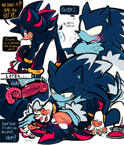 animal_genitalia animal_penis anklet anthro anus asphyxiation bent_over black_body black_fur black_nose blue_body blue_fur blush bracelet breath butt canine_genitalia canine_penis chest_tuft choking dialogue dirty_talk duo fur genitals gold_(metal) gold_anklet gold_bracelet gold_jewelry green_eyes internal internal_vaginal intersex intersex/male jewelry knot knotted_penis looking_pleasured male maleherm maleherm/male panting pawpads penis pink_pawpads presenting presenting_anus presenting_hindquarters presenting_vulva raised_tail red_body red_eyes red_fur short_tail speech_bubble tail tail_anus tail_motion tailwag talking_to_another talking_to_partner tan_body teasing_with_butt text tuft vulva white_body white_fur mercurio-shadowz sega sonic_the_hedgehog_(series) sonic_unleashed shadow_the_hedgehog sonic_the_hedgehog sonic_the_werehog eulipotyphlan mammal werecreature wereeulipotyphlan werehog 2025 digital_drawing_(artwork) digital_media_(artwork) english_description english_text hi_res