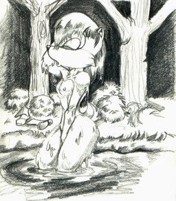 anthro bath breasts eyes_closed female forest fur legs_in_water nipples nude outside partially_submerged plant skinny_dipping solo submerged_legs tree water wet wet_body wet_fur wood unknown_artist archie_comics sega sonic_the_hedgehog_(archie) sonic_the_hedgehog_(comics) sonic_the_hedgehog_(series) sally_acorn chipmunk ground_squirrel mammal rodent sciurid