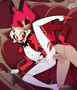 anal anal_penetration antlers ball_size_difference balls big_balls big_penis black_antlers black_body black_clothing black_fur black_gloves black_hair black_handwear blonde_hair blush bodily_fluids brown_body butt claws clothed clothing crossgender duo erection fangs fingerless_gloves from_behind_position ftm_crossgender fur genital_fluids genitals glans gloves hair handwear hooves horn humanoid_genitalia humanoid_on_humanoid humanoid_penetrated humanoid_penetrating humanoid_penetrating_humanoid humanoid_penis jacket leg_grab looking_at_another looking_down looking_pleasured male male/male male_penetrated male_penetrating male_penetrating_male nipples nude open_clothing open_jacket open_mouth open_smile open_topwear oral penetration penile penile_penetration penis penis_in_ass penis_size_difference pink_glans precum pupils raised_leg red_body red_cheeks red_claws red_clothing red_eyes red_fur red_hair red_hooves red_jacket red_pupils red_sclera red_topwear sex smile spoon_position sweat tan_body tan_fur teeth thigh_grab tongue tongue_out topwear vein veiny_penis white_balls white_body white_fur white_hair white_penis white_skin yellow_sclera nyochandesuyo hazbin_hotel hellaverse alastor_(hazbin_hotel) charlie_morningstar angel animal_humanoid deer deer_humanoid demon demon_humanoid humanoid mammal mammal_humanoid hi_res