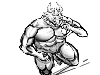 angeliclust anthro balefire clothing dildo genitals gesture high-angle_view horn intersex jewelry male maleherm morrad_scorchen muscular muscular_male necklace neckwear nude restraints sex_toy solo spiked_clothing spikes suggestive suggestive_gesture thick_thighs horned_humanoid humanoid hi_res