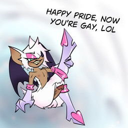 anthro balls boots clothing crossgender dark_body dark_skin erection fangs femboy footwear ftm_crossgender fur genitals gloves handwear male nipples penis shoes solo teeth white_body white_fur partlysmith sega sonic_the_hedgehog_(series) rouge_the_bat bat mammal 1:1 absurd_res hi_res