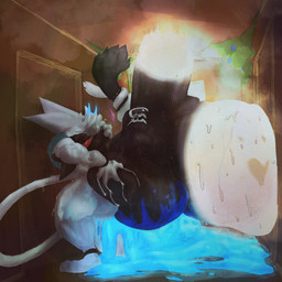 abdominal_bulge anthro arched_back aroused big_butt big_penis blood blue_cum bodily_fluids bottomless butt cellulite claw_marks clothed clothing colored_cum cum cum_drip cum_in_ass cum_inflation cum_inside dripping duo ejaculation genital_fluids genitals glowing glowing_cum holding_partner horn huge_butt huge_penis hyper hyper_butt hyper_genitalia hyper_penis impregnation inflation leaking_cum legs_up male male/male male_impregnation male_penetrated male_penetrating male_penetrating_male musk penetration penis public rough_sex scratching sex spread_legs spreading sweat sweaty_butt sweaty_legs tail tail_wrapping unusual_bodily_fluids unusual_cum unusual_genital_fluids lumiink ink_(lumiink) lumi_(lumiink) demon domestic_cat felid feline felis mammal unknown_species 1:1 hi_res