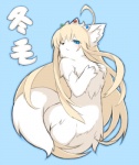 blonde_hair blue_eyes canine crown dog female hair long_hair nude solo wkar
Rating: Questionable
Score: 2
User: DragonRanger
Date: November 01, 2010