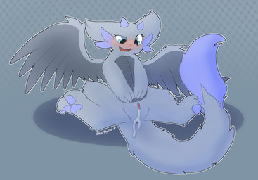 anthro anus blush bodily_fluids clitoris cum cum_in_vagina cum_inside female fluffy fluffy_tail fur genital_fluids genitals horn nude pawpads solo tail vaginal vaginal_fluids vulva wet wings stealthyspirit mythology crystal_bloom dragon mythological_creature mythological_scalie scalie digital_media_(artwork) hi_res
