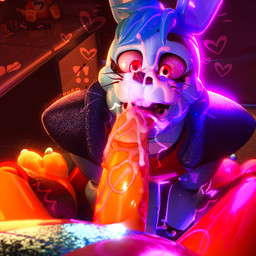 accessory after_fellatio after_oral after_sex anthro blue_body blue_hair blue_headband bodily_fluids bracelet buckteeth claws clothing cum cum_on_face cum_on_penis cumshot drooling duo ejaculation erection faceless_anthro faceless_character faceless_male genital_fluids genitals glistening glistening_body glistening_clothing glistening_hair hair headband heart_symbol high-angle_view inside jewelry licking looking_at_genitalia looking_at_penis machine male male/male open_mouth oral orange_penis penile penis penis_lick pink_eyes saliva saliva_on_penis sex shaking shoulder_pads spiked_bracelet spikes spread_legs spreading surprised teeth tongue tongue_out trembling whiskers jizzyfox jizzyfox_(modeler) five_nights_at_freddy's five_nights_at_freddy's:_security_breach scottgames steel_wool_studios glamrock_bonnie_(fnaf) glamrock_freddy animatronic bear lagomorph leporid mammal rabbit robot robot_anthro 3d_(artwork) absurd_res digital_media_(artwork) hi_res watermark