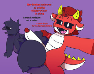 anthro balls beak between_buttocks big_butt big_penis black_sclera bodily_fluids butt dialogue duo erection genitals glans horn hot_dogging huge_butt huge_penis humanoid_genitalia humanoid_penis looking_at_viewer looking_back male male/male male_anthro nude open_mouth penile penis recording recording_video red_body sex simple_background smile tail teeth text thick_thighs wide_hips tunemon mob_entertainment mythology nightmare_critters poppy_playtime smiling_critters poe_(poppy_playtime) simon_smoke_(poppy_playtime) avian bird bovid caprine corvid corvus_(genus) dragon mammal mythological_creature mythological_scalie oscine passerine raven reptile scalie 2025 digital_media_(artwork) english_text hi_res nonbinary_(lore)