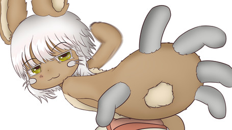 :3 ambiguous_anthro ambiguous_gender anthro brown_body brown_fur cat_smile cross-popping_vein eyebrow_through_hair eyebrows fur hair horizontal_pupils imminent_punch looking_at_viewer motion_blur punch pupils simple_background solo translucent translucent_hair whiskers white_background yellow_eyes smugbuns made_in_abyss pepe_punch nanachi lagomorph leporid mammal narehate rabbit 16:9 2022 hi_res meme reaction_image widescreen