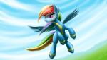 blue_body blue_feathers clothing cloud feathered_wings feathers female feral flying hair landscape multicolored_hair multicolored_tail outside purple_eyes rainbow_hair rainbow_tail sky smile solo tail uniform wings zigword friendship_is_magic hasbro my_little_pony mythology rainbow_dash_(mlp) wonderbolts_(mlp) equid equine mammal mythological_creature mythological_equine pegasus 2017 hi_res